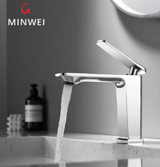 MV0402-A Minwei Faucet 1130g Chrome Handle Smart Wash Hot and Cold Brass Bathroom Save Water Basin Faucet - Beijing Minwei International Technology Co., Ltd.