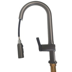 Minwei Modern Nickle Pull Down Brass Kitchen Faucet With 360 Rotation and Smart Mixer for Included Hot and Cold Water Hose-mv4736 - Beijing Minwei International Technology Co., Ltd.