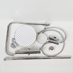 All accessories of the shower set