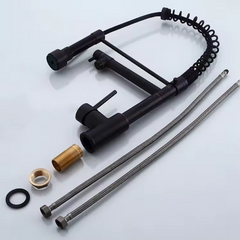 Minwei Black Kitchen Faucets with 2 in 1 Pull Out Spray Swivel Mixer Water Tap Spring Kitchen Pull Out Sink Faucet-mv1900c - Beijing Minwei International Technology Co., Ltd.