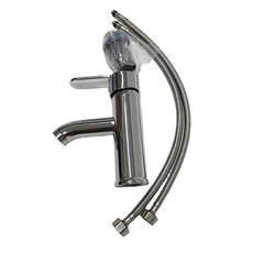 mv374 High-Quality Bathroom Round Shape Stainless Steel White Faucet - Stylish & Durable Washbasin Tap - Beijing Minwei International Technology Co., Ltd.