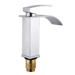 MV1310-B Minwei Europe Luxury Modern Brass Waterfall Faucet - 730G, Single Handle, Short Design for Bathroom Sink - Beijing Minwei International Technology Co., Ltd.