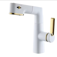 Minwei Pro Series Touchless Basin Tap | 18" Adjustable Spout with 1.5GPM Flow | Brushed Brass for Home/Clinic Use - Beijing Minwei International Technology Co., Ltd.