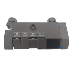 Minwei Modern Matte Black Brass Shower Mixer | Thermostatic Bathroom Faucet with Brushed & Polished Finish - Beijing Minwei International Technology Co., Ltd.