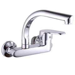 Minwei Wall Mounted Golden Brass and Zinc Wash Basin Mixer Tap Double Handle Kitchen Faucet-50013 - Beijing Minwei International Technology Co., Ltd.