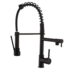 Minwei Black Kitchen Faucets with 2 in 1 Pull Out Spray Swivel Mixer Water Tap Spring Kitchen Pull Out Sink Faucet-mv1900c - Beijing Minwei International Technology Co., Ltd.