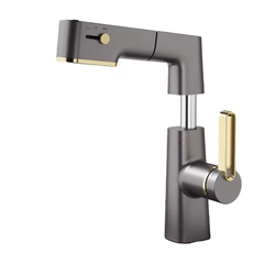 Minwei Pro Series Touchless Basin Tap | 18" Adjustable Spout with 1.5GPM Flow | Brushed Brass for Home/Clinic Use - Beijing Minwei International Technology Co., Ltd.