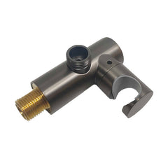 Single Handle Round Shape Brass Shower Bracket Brushed Gold Finish with Water Inlet Polished Chrome Surface-mv927 - Beijing Minwei International Technology Co., Ltd.