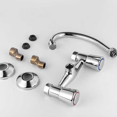Minwei 710g Wash Sink Washbasin Tap for Kitchen Luxury Bathroom Wall Basin Faucet White Arab Bathroom Faucets - Beijing Minwei International Technology Co., Ltd.