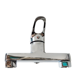 The main body of the chrome shower faucet