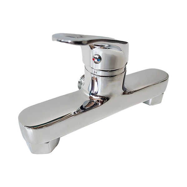 The main body of the chrome shower faucet