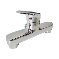 The main body of the chrome shower faucet