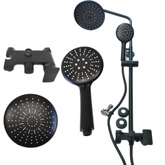 Showcasing all parts of shower set