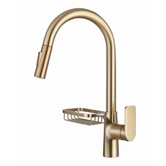 Pull Down Kitchen faucet gold