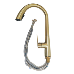 gold kitchen pull out faucet