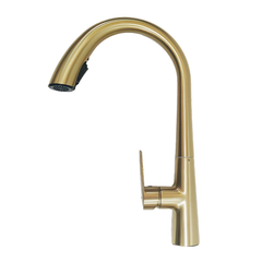 gold kitchen pull out faucet